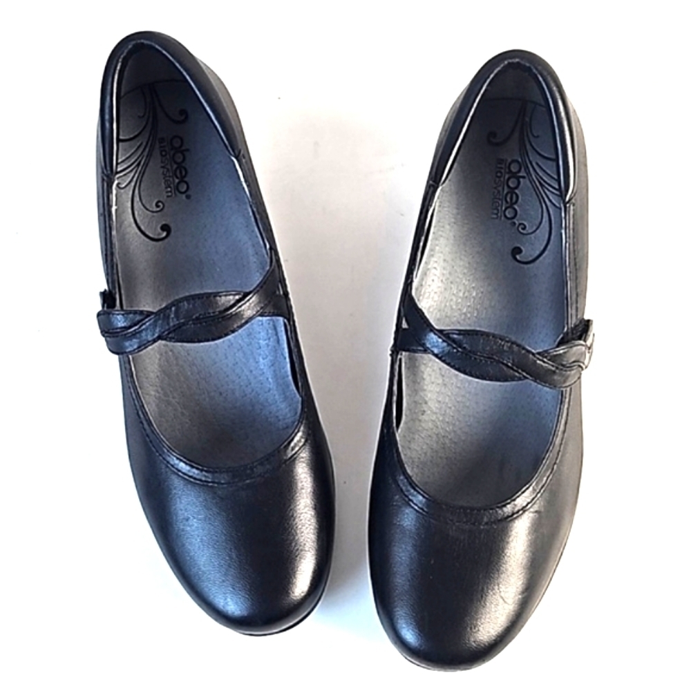Abeo B.I.O.System Marisol Black Leather  Block Heel Comfort Mary Jane Pu… - Picture 9 of 16